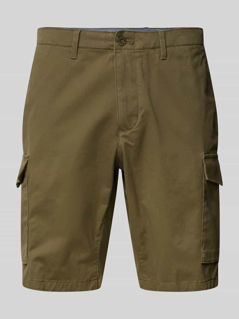 Tommy Hilfiger Regular fit korte cargobroek met riemlussen