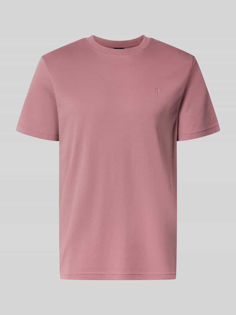T-shirt met ronde hals en Gestikt logo
