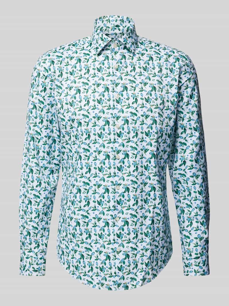Jake*s Slim fit zakelijk overhemd met kentkraag
