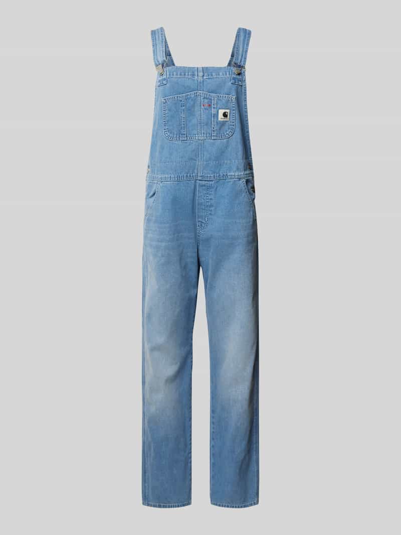 Carhartt Work In Progress Straight leg tuinbroek met labelpatch