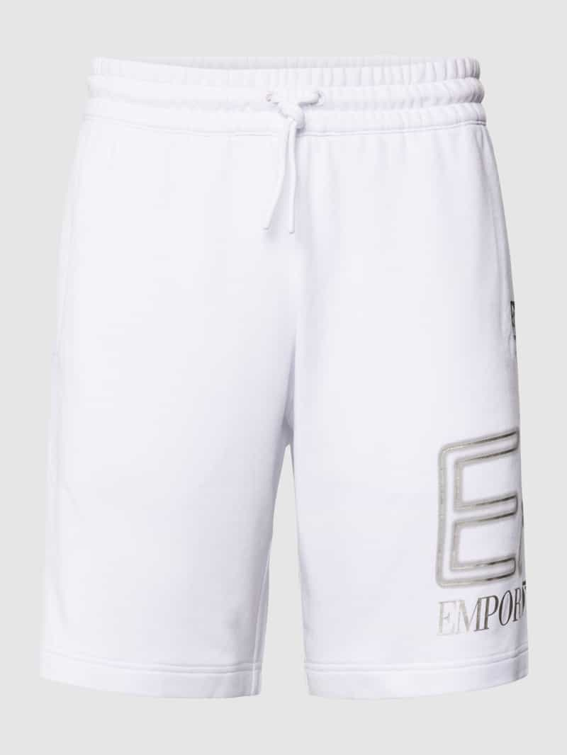 EA7 Emporio Armani Sweatshort met logoprint