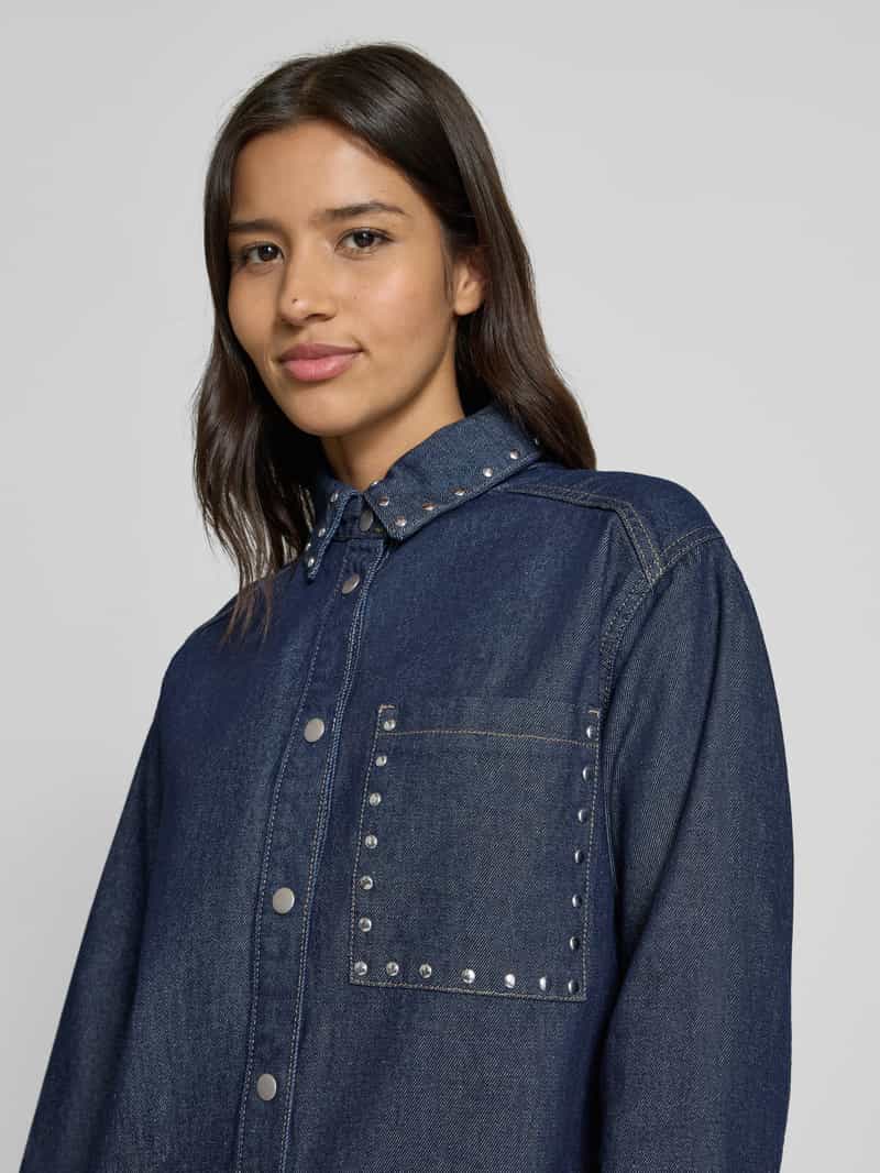 b.Young Jeansblouse met knoopsluiting model 'Kayja'