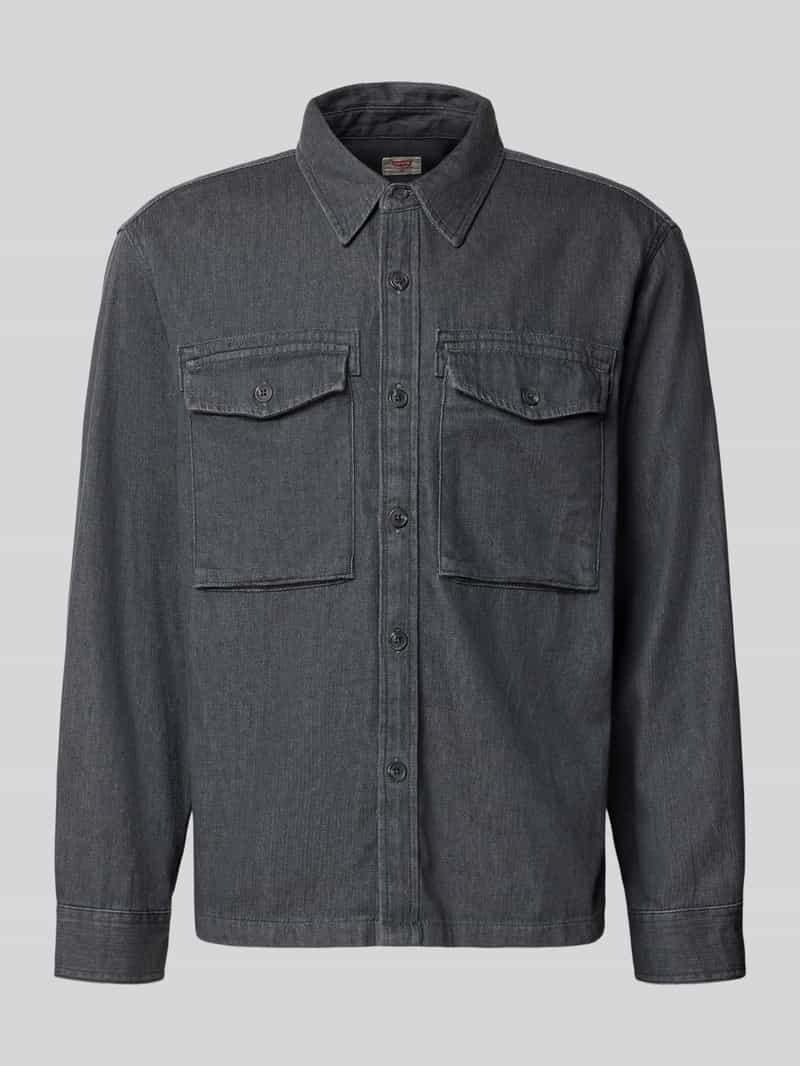 Levi's relaxed fit jeanshemd van puur katoen