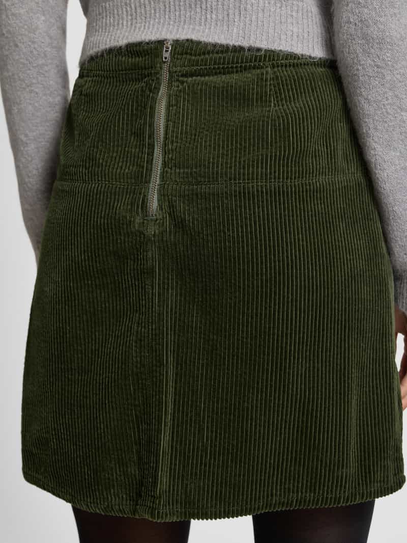 Christian Berg Woman Corduroy rok met deelnaad