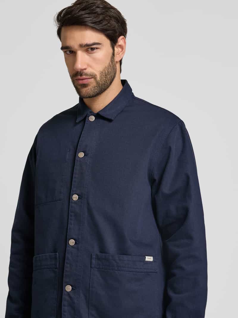 Forét Regular fit overhemdjack met opgestikte zakken model 'ROWAN'