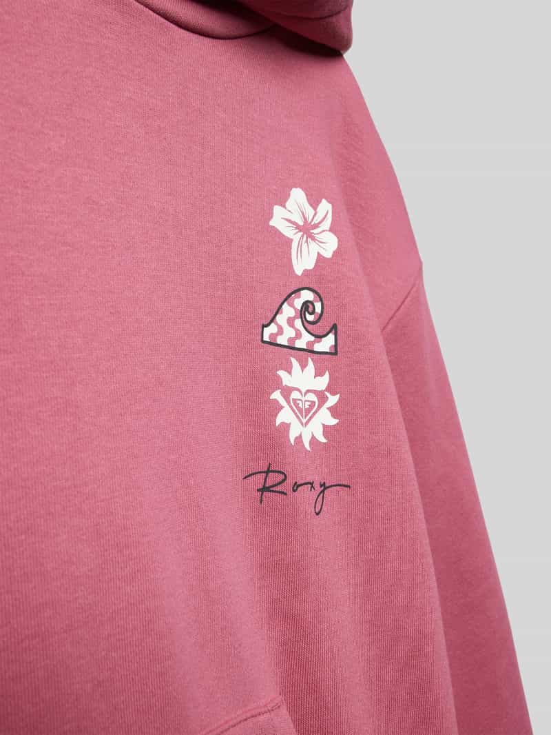 Roxy Hoodie met motief- en labelprint model 'SURF FEELING'