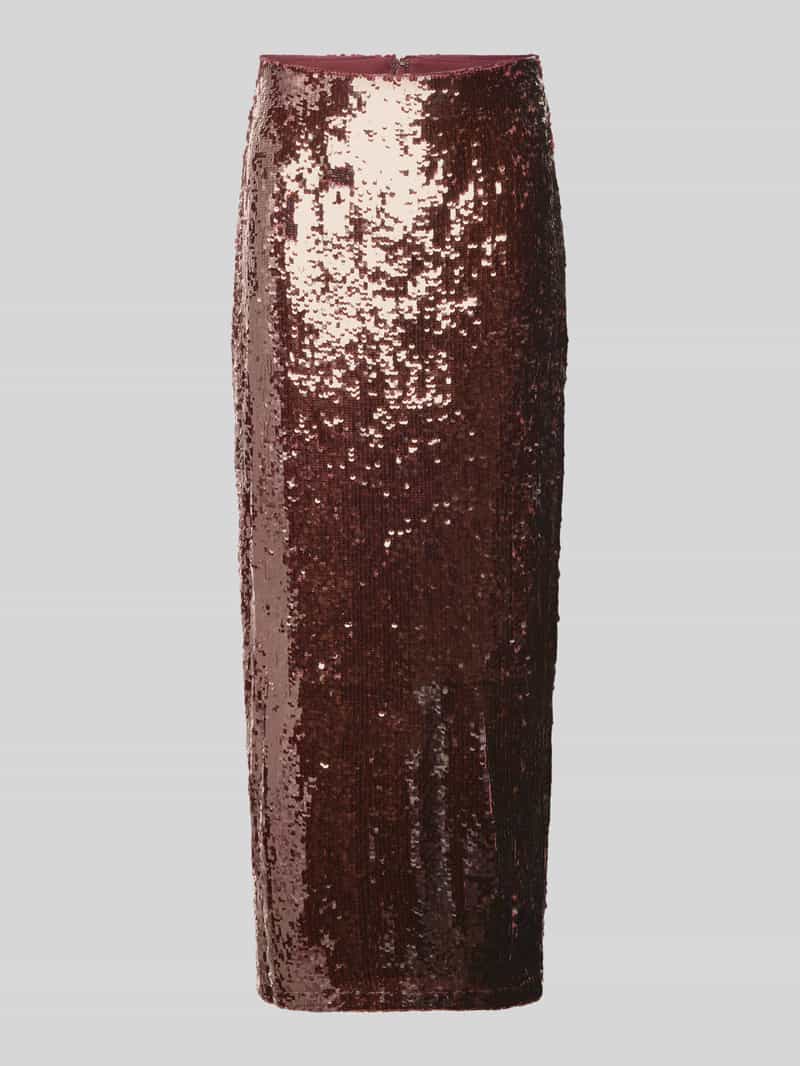 Jake*s Cocktail Slim fit midirok met pailletten