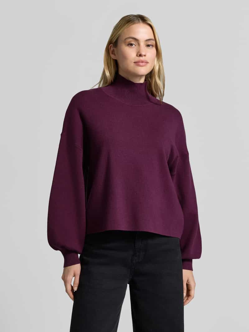 MSCH Copenhagen oversized fit gebreide pullover van viscosemix model 'Mercy East' paars, foto 3