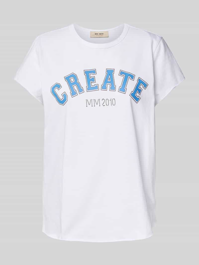 MOS MOSH T-shirt met labelprint model 'Celli'