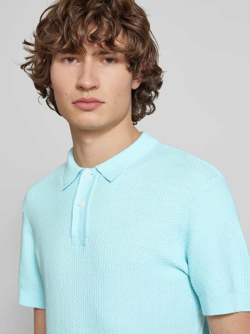 Blend Regular fit poloshirt met ribboorden model 'AIDEN'