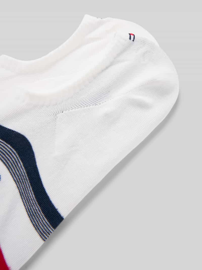 Tommy Hilfiger Kousenvoetjes met elastische ribboordjes in een set van 2 paar
