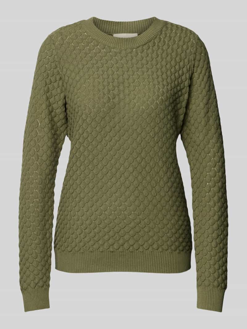 FREE QUENT Gebreide pullover met ribboorden model 'Dodo'