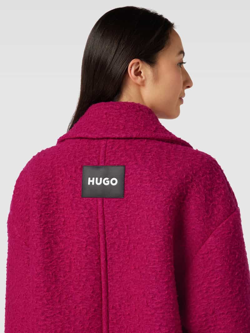 HUGO Lange jas met reverskraag model 'Maulolo'