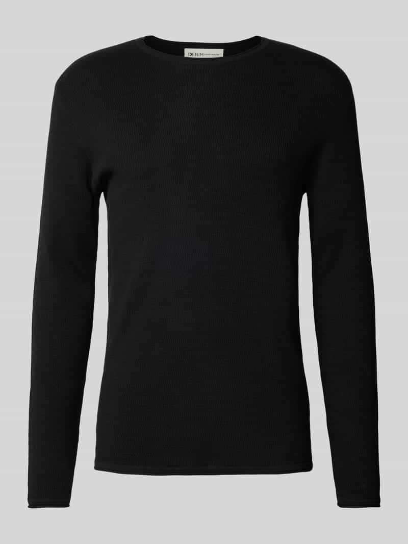 Tom Tailor Denim Regular fit gebreide pullover van katoen