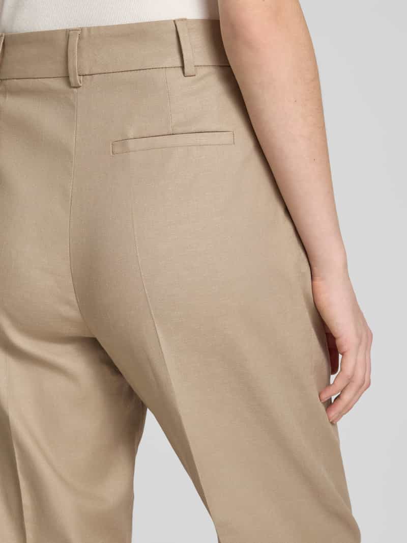 Jake*s Collection Regular fit linnen broek met steekzakken