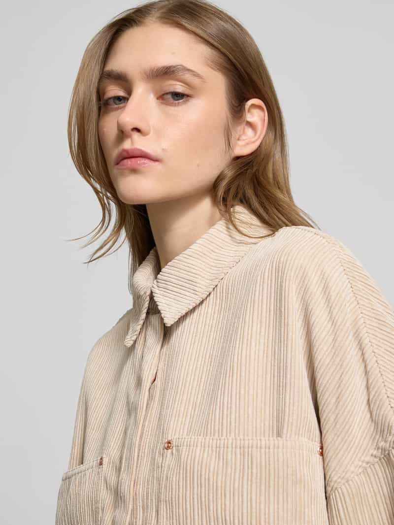Only Oversized overhemdjack van corduroy model 'JANINE-RAI'