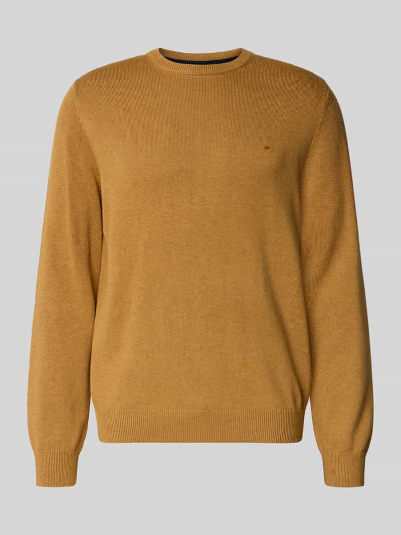 Christian Berg Men Gebreide pullover met ribboorden