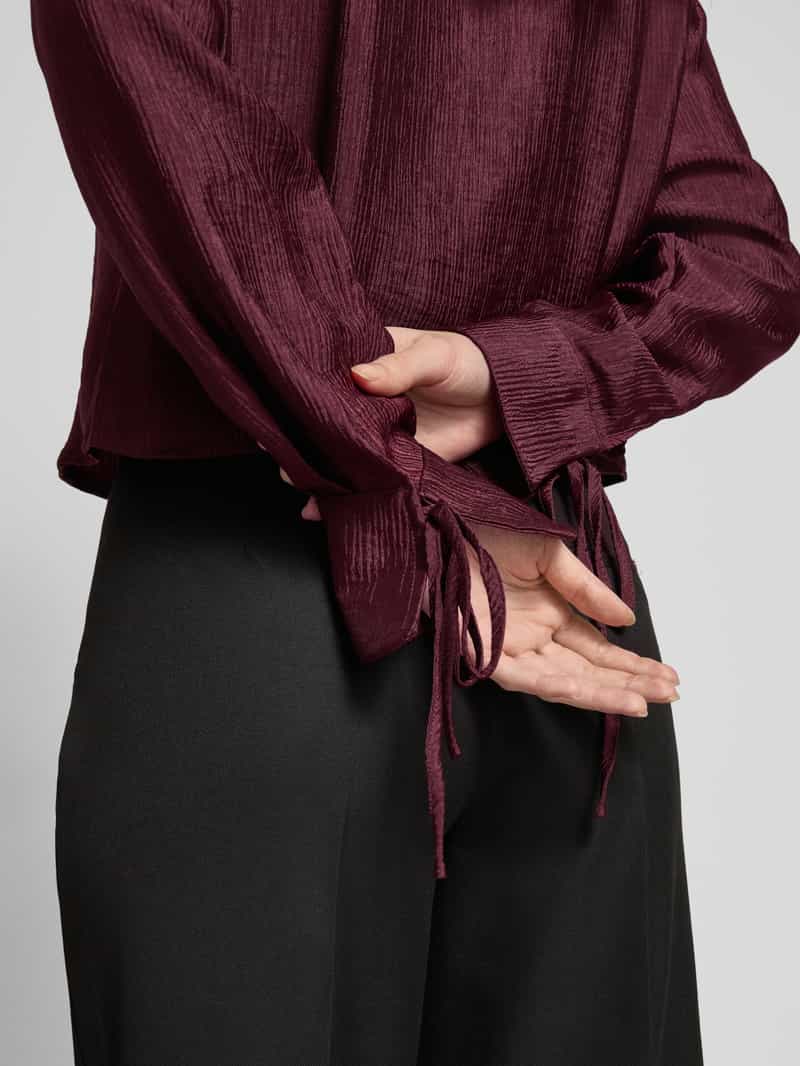 Vero Moda Relaxed fit blouse met lange mouwen van soepele viscosemix model 'RAQUEL'