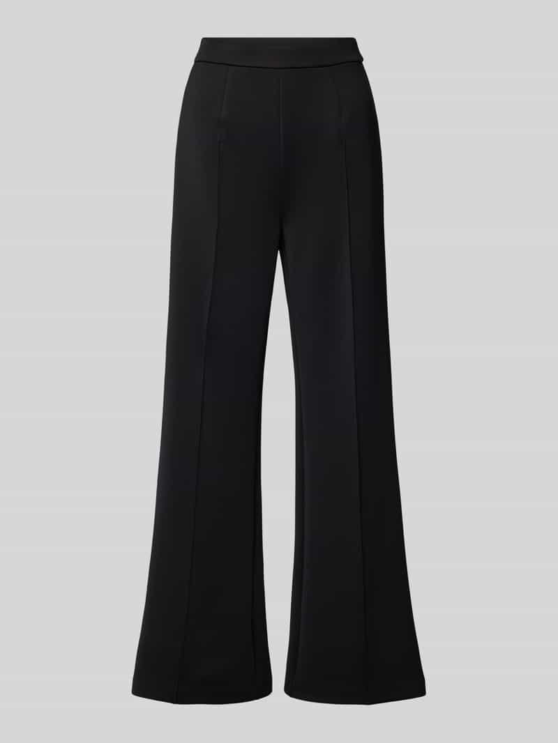 Calvin Klein Womenswear Wide leg stoffen broek met vaste persplooien