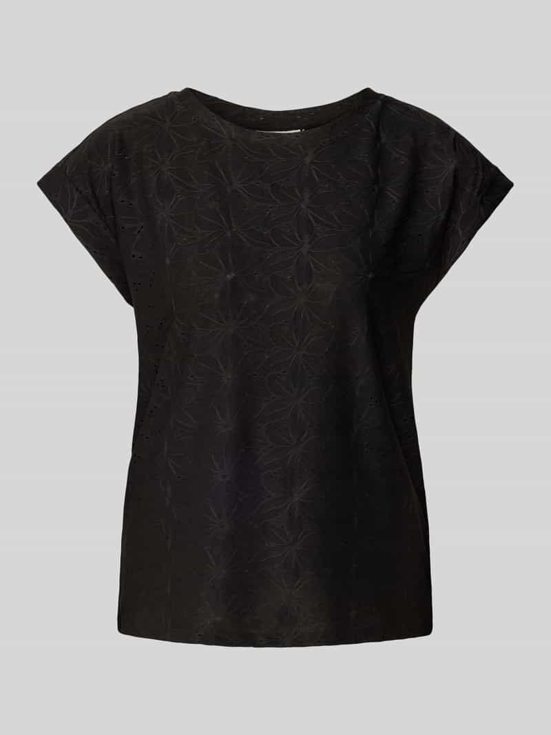 FREE QUENT T-shirt met broderie anglaise model 'Blond'