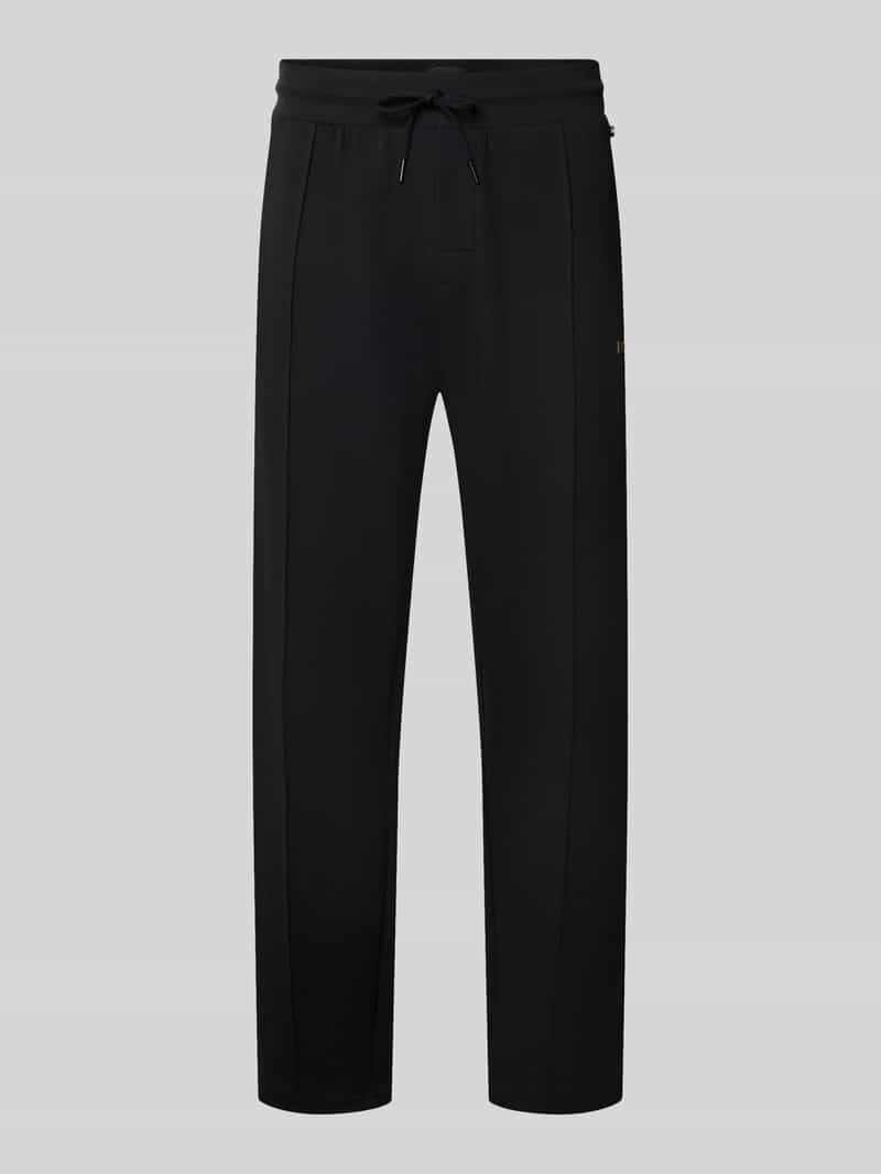 Boss Regular fit sweatpants van katoenmix model 'Sense Pants'