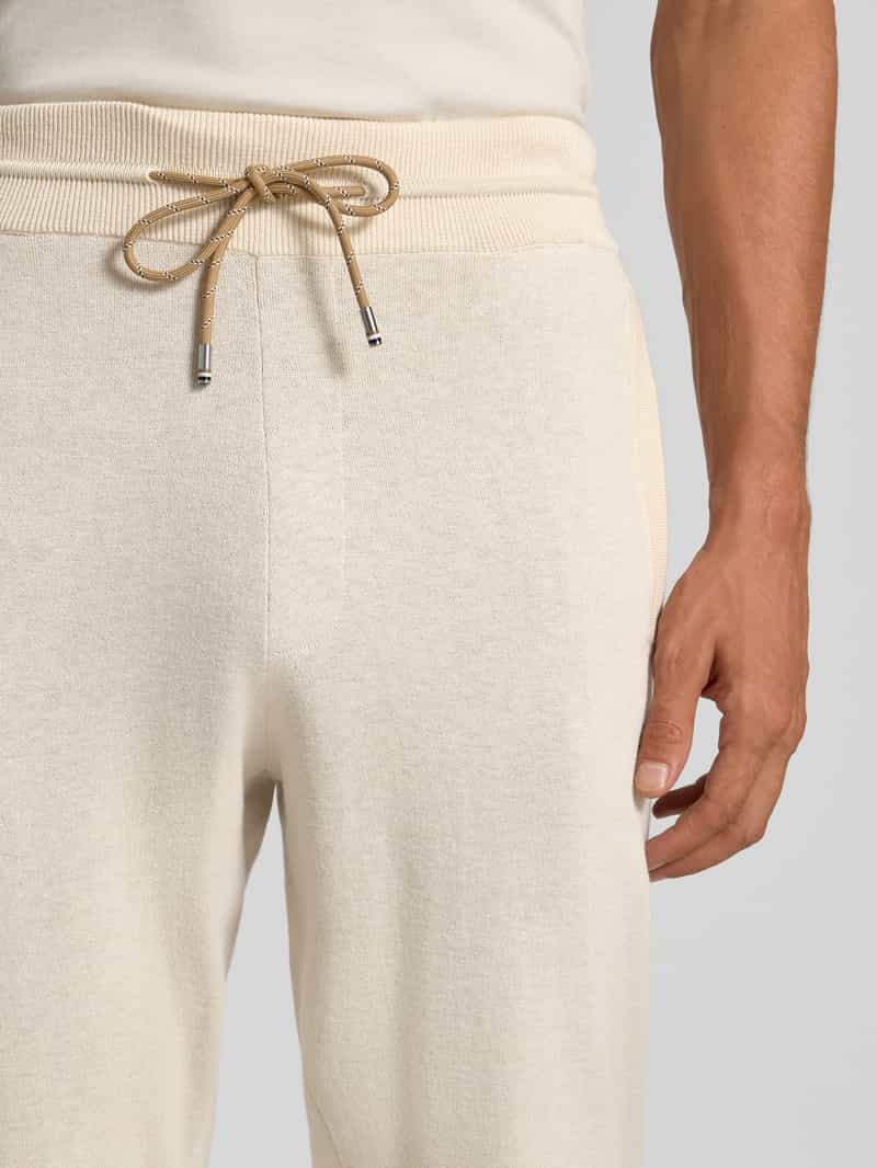 Boss Regular fit sweatpants van een mix van katoen en scheerwol model 'IDRICO'