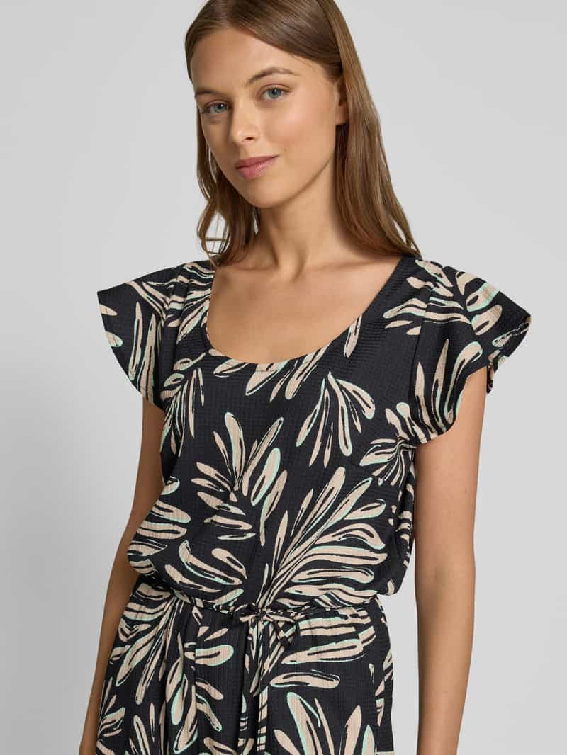 Tom Tailor Denim Relaxed fit jumpsuit met structuurmotief