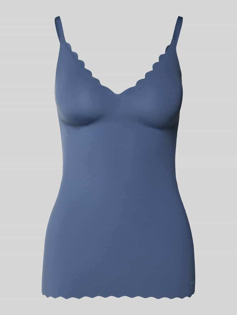 SKINY Top met bandjes V-hals en golvende zoom