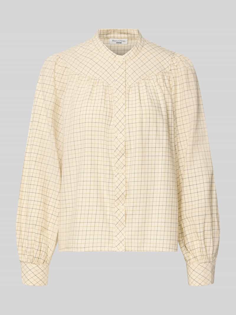 Marc O'Polo DENIM Regular fit blouse met lange mouwen van puur katoen
