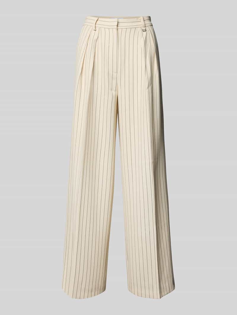LeGer by Lena Gercke Wide leg stoffen broek met bandplooien model 'Elaine'