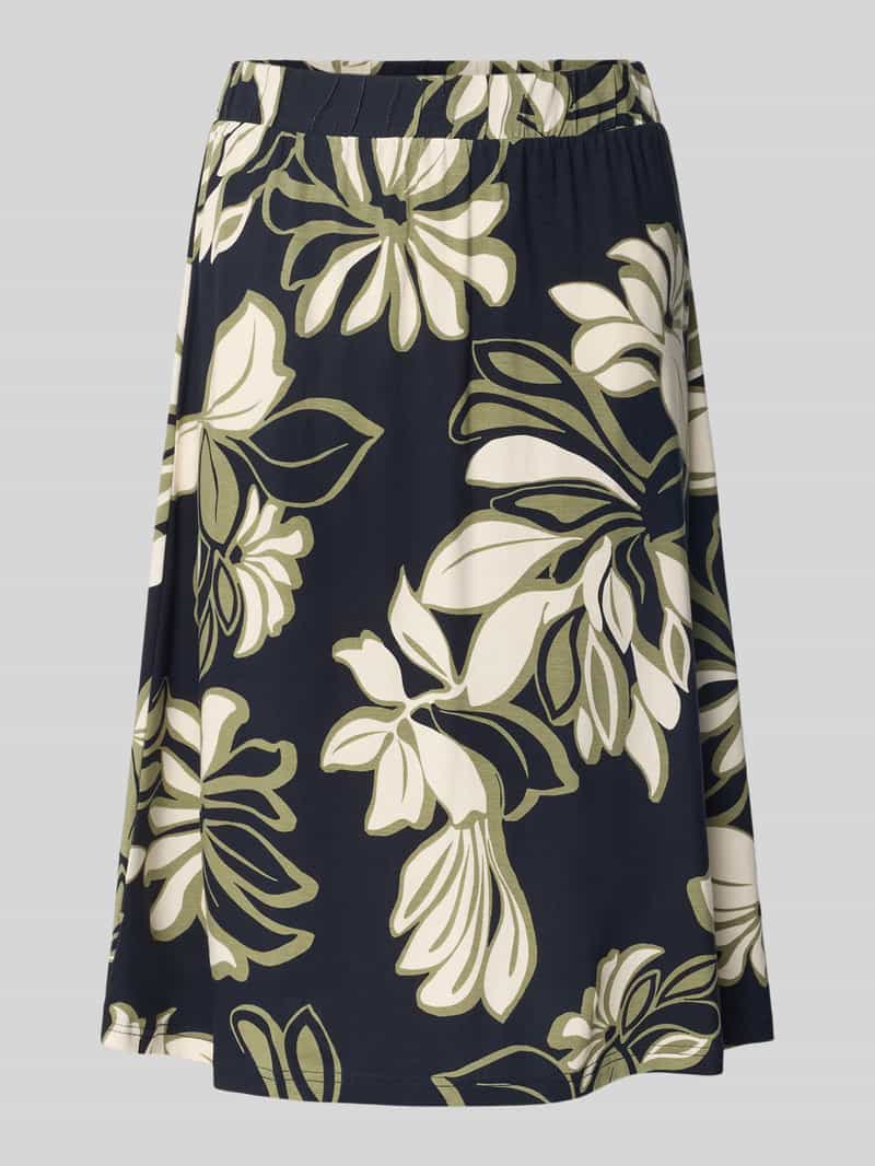 Betty Barclay Knielange rok met elastische band