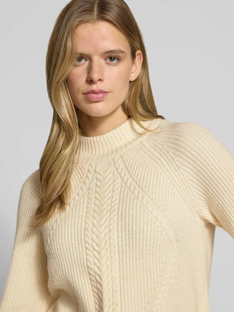 Only Regular fit pullover van viscosemix model 'KATIA' offwhite, foto 4