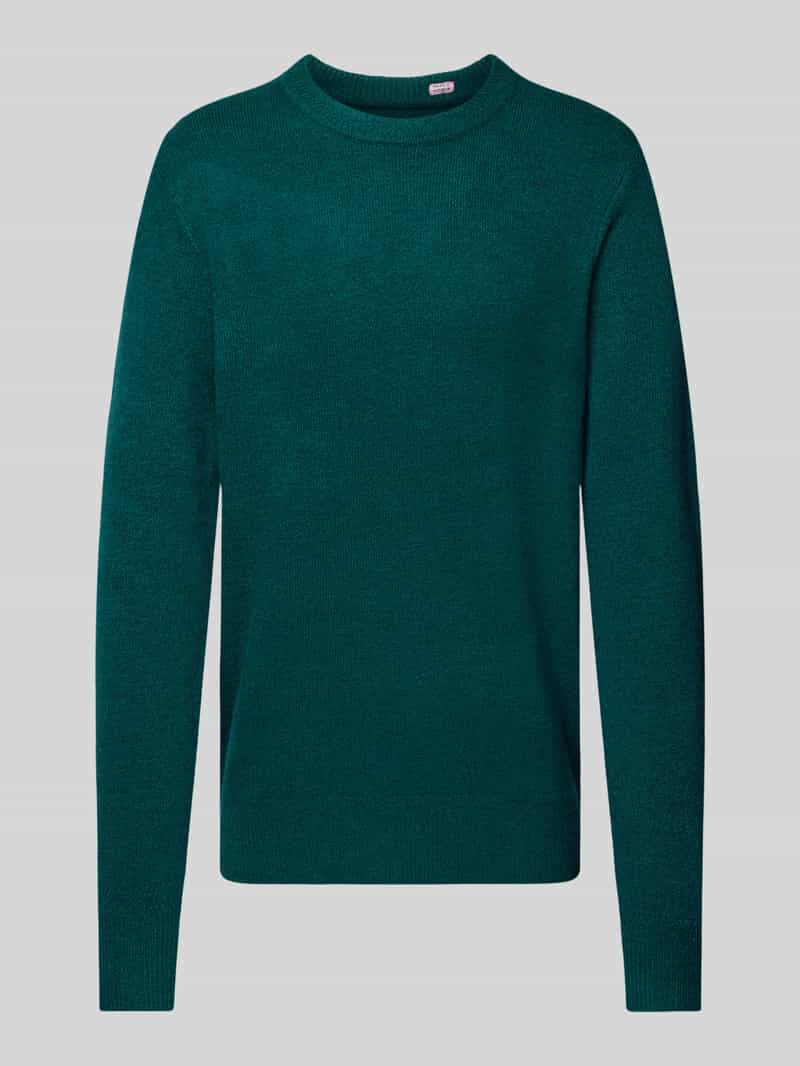 Regular fit gebreide pullover met wol