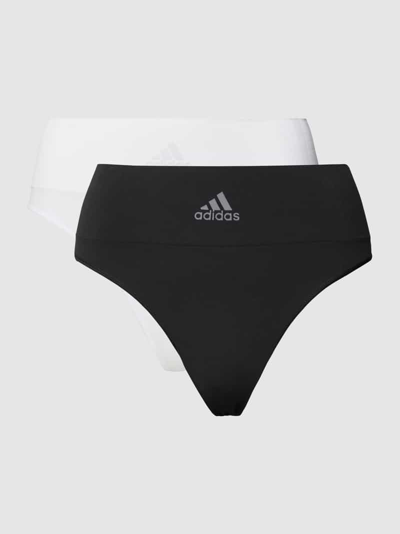 ADIDAS SPORTSWEAR String met labelprint in een set van 2 stuks