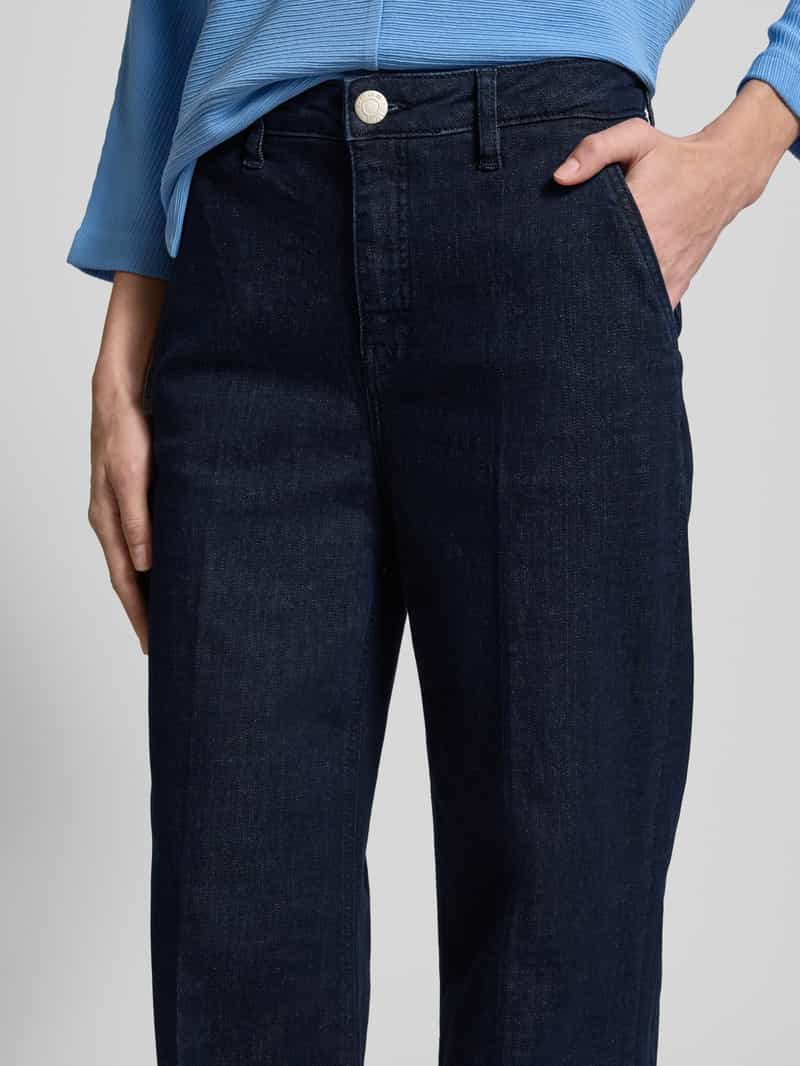 Opus Straight leg jeans met riemlussen model 'Miva palazzo'