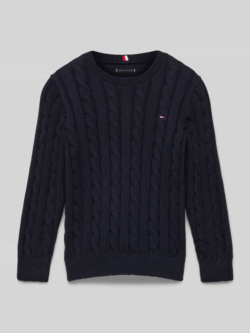Tommy Hilfiger Kids Gebreide pullover met ribboorden