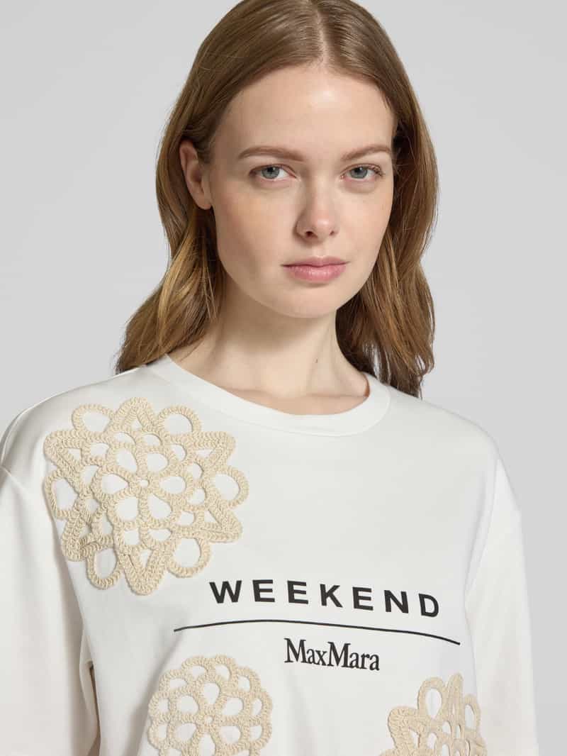 Weekend Max Mara T-shirt met motiefstitching model 'LECCO'