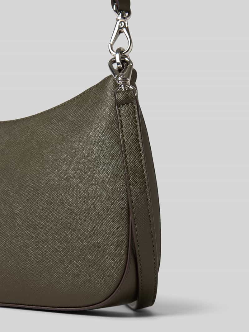 Lauren Ralph Lauren Schoudertas van leer met labeldetail