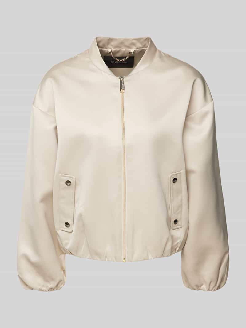 s.Oliver BLACK LABEL Oversized blouson met elastische zoom