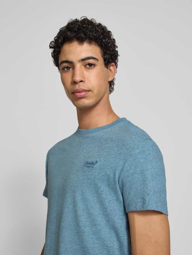 Superdry T-shirt met labelstitching