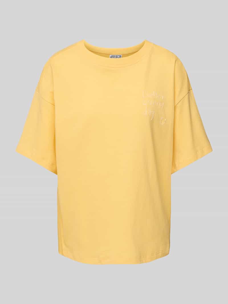 Oversized T-shirt met sattementstitching