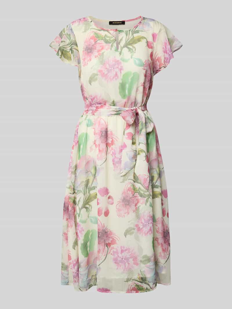 MORE & MORE Midi-jurk met strikceintuur