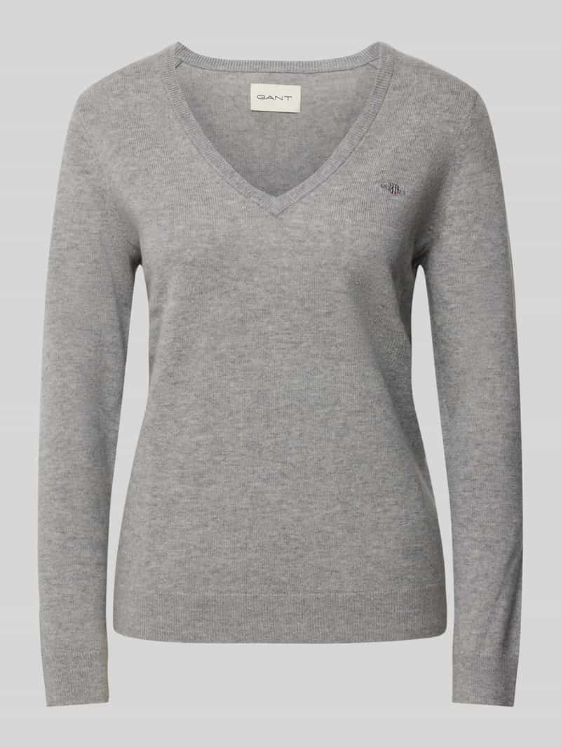 Gant Wollen pullover met V-hals