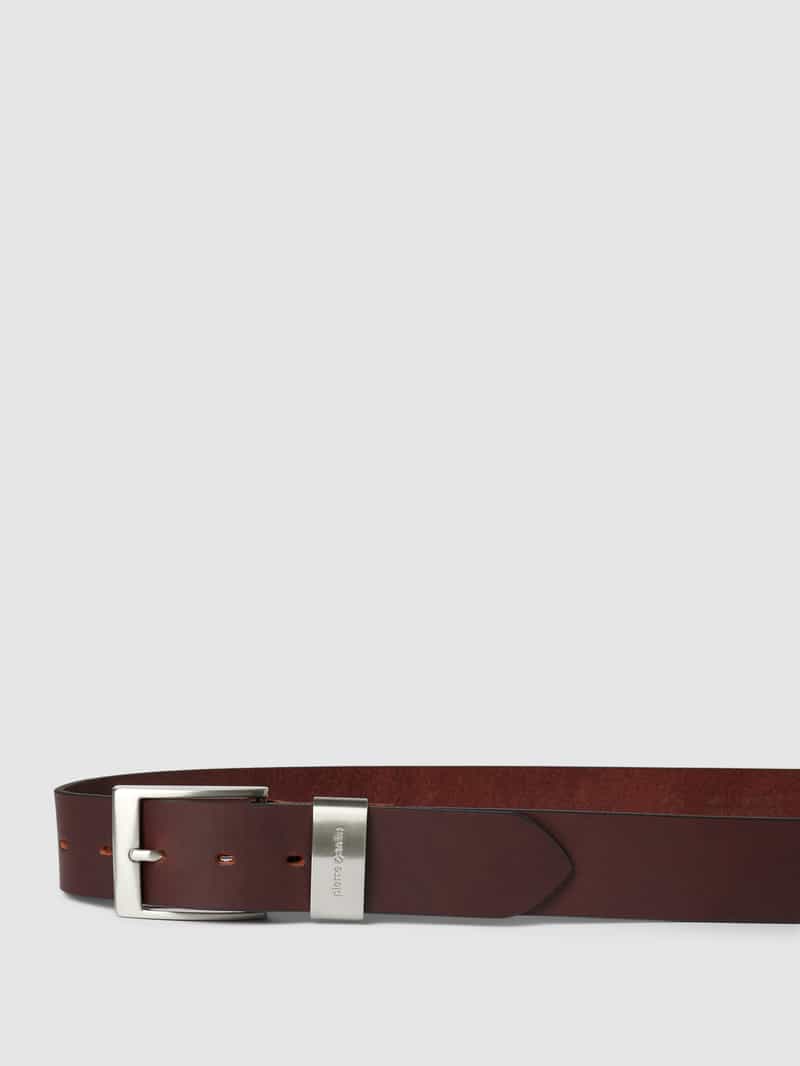 Pierre Cardin Leren riem met matte sluiting