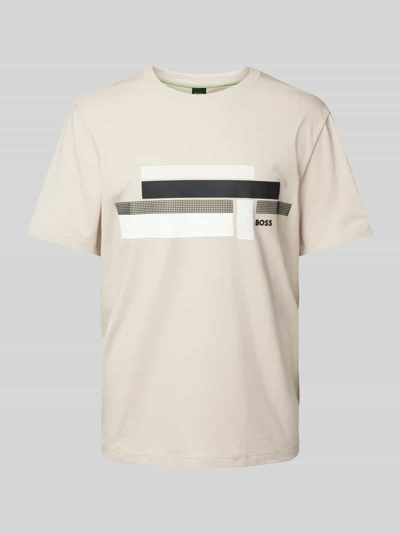 BOSS Green T-shirt met labelprint