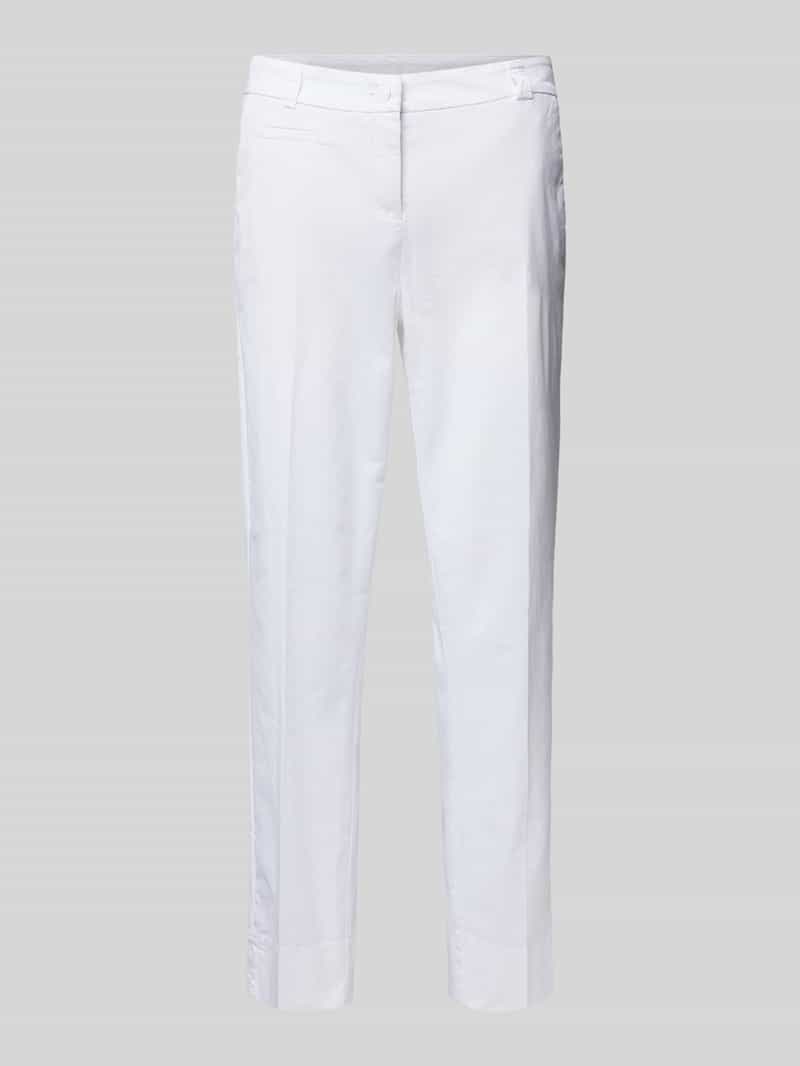 CAMBIO Regular fit stoffen broek met strookzak model 'Stella'