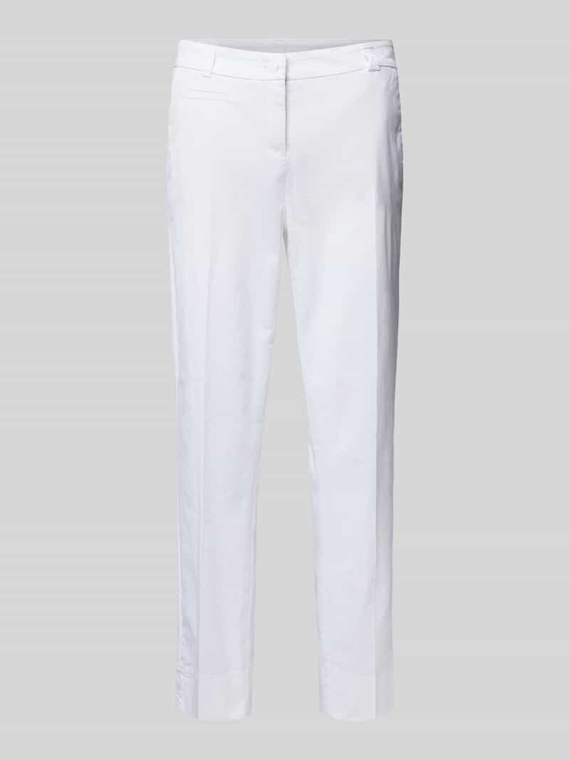 CAMBIO Regular fit stoffen broek met strookzak, model 'Stella'