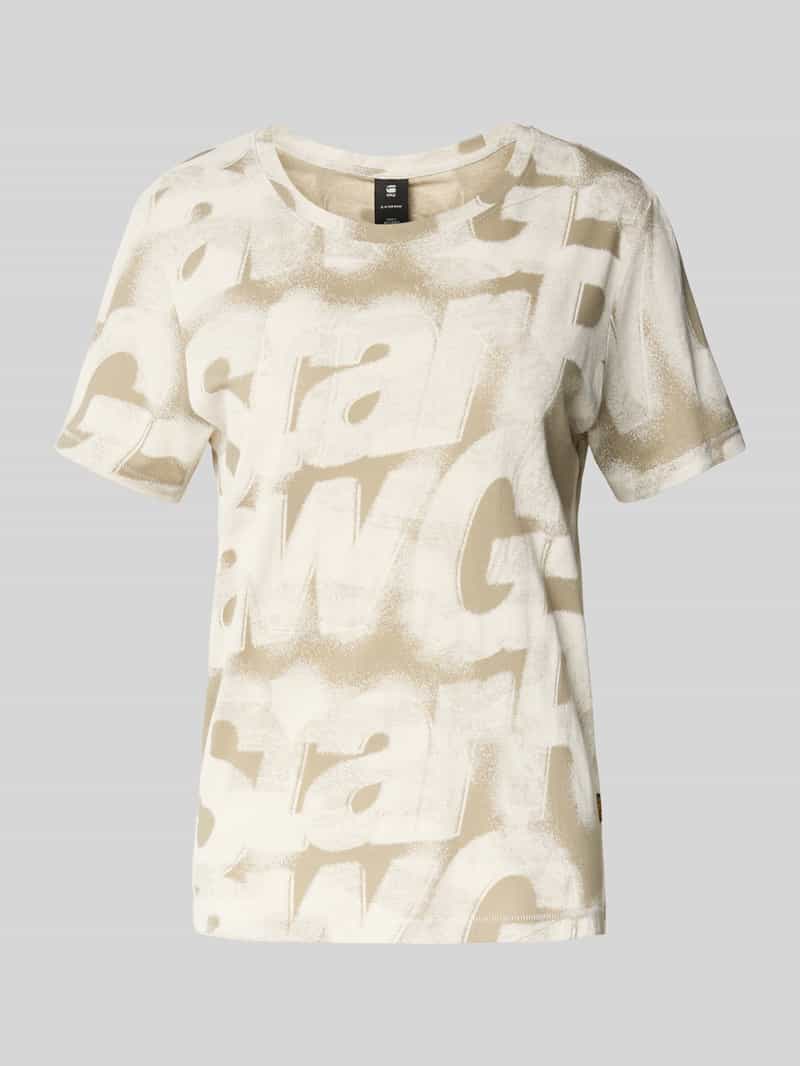 G-Star Raw T-shirt met ronde hals en labeldetail