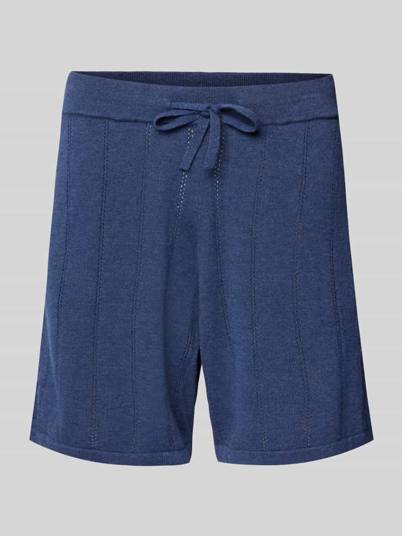Regular fit korte broek met ajourpatroon