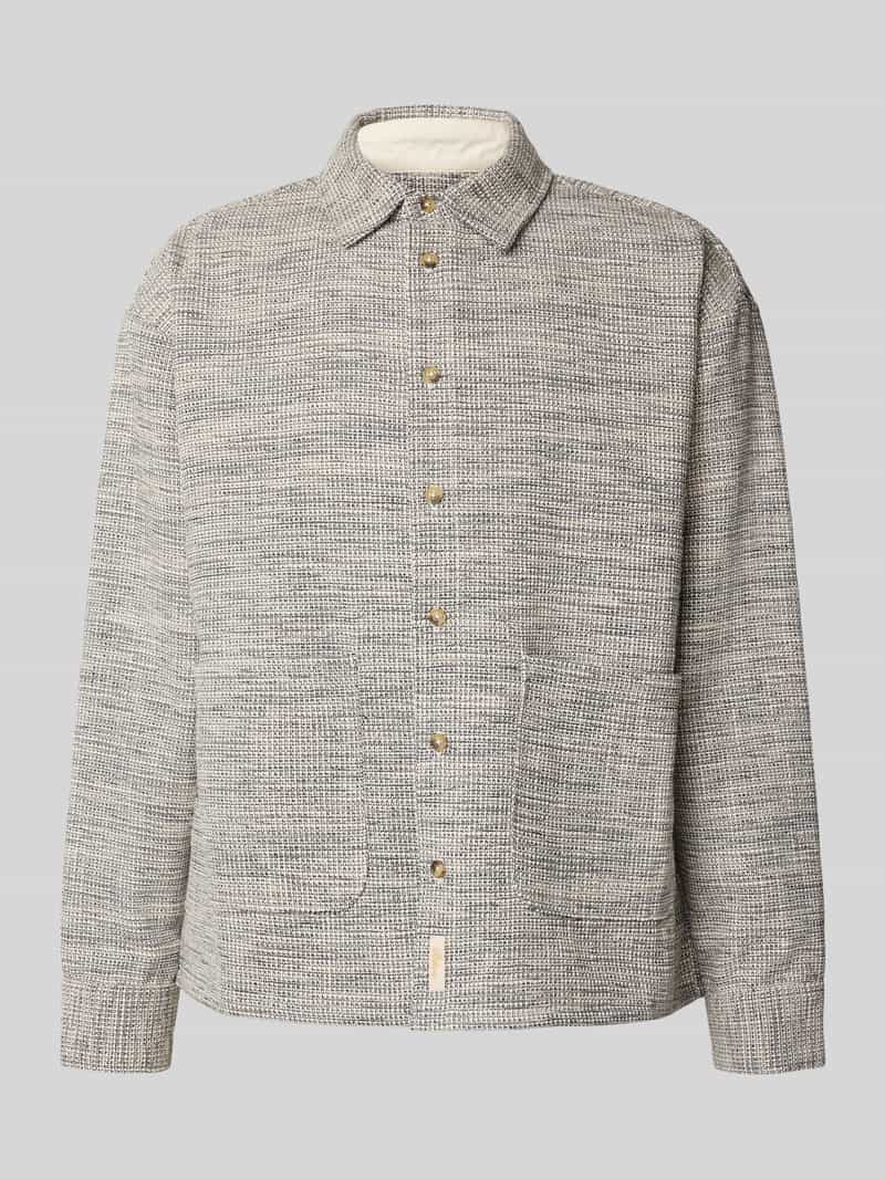 BLKVIS Relaxed fit overhemdjack met structuurmotief